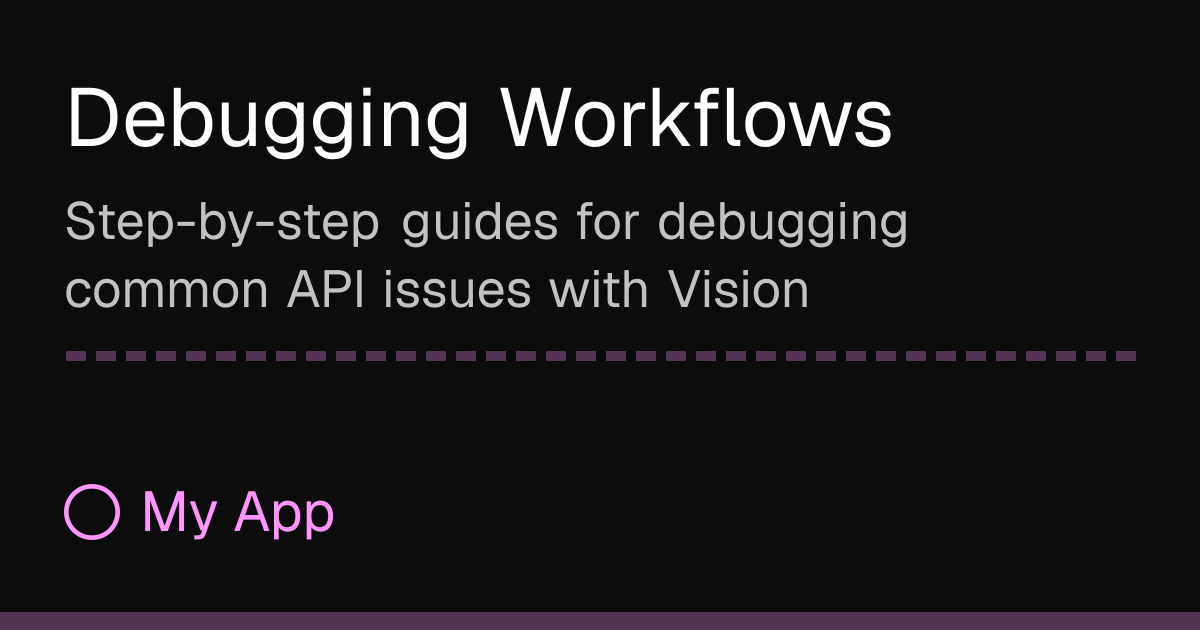 Debugging Workflows