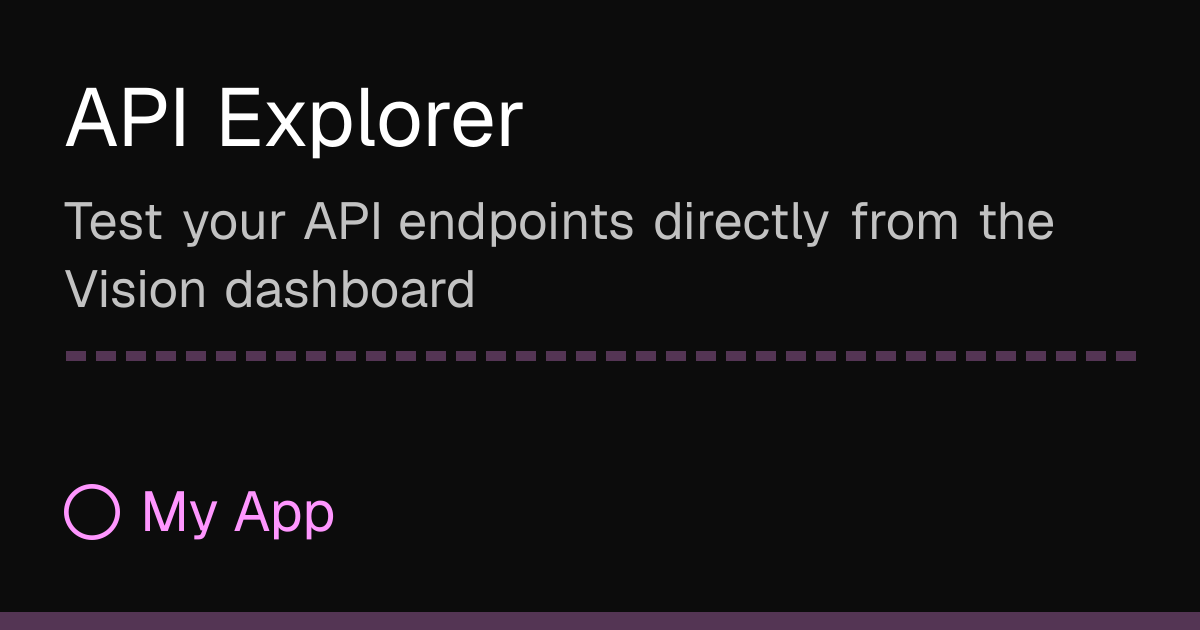 API Explorer