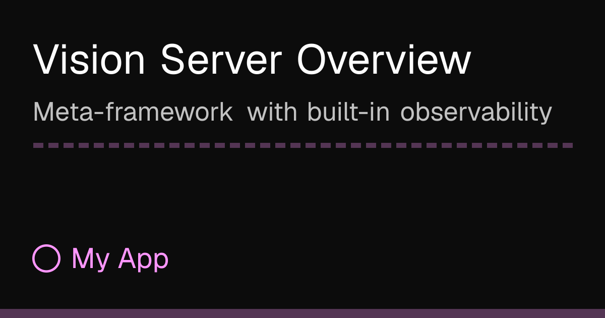 Vision Server Overview